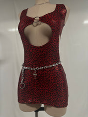 Red Hot Cheetah Dress